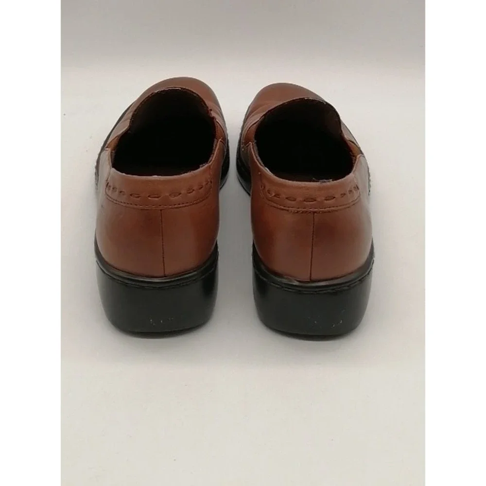 Naturalizer Shoes Loafers Womens Brown 9 Narrow Leather Walking Stretch 721N75